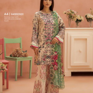 premium ziva summer unstitched lawn 03 (copy)